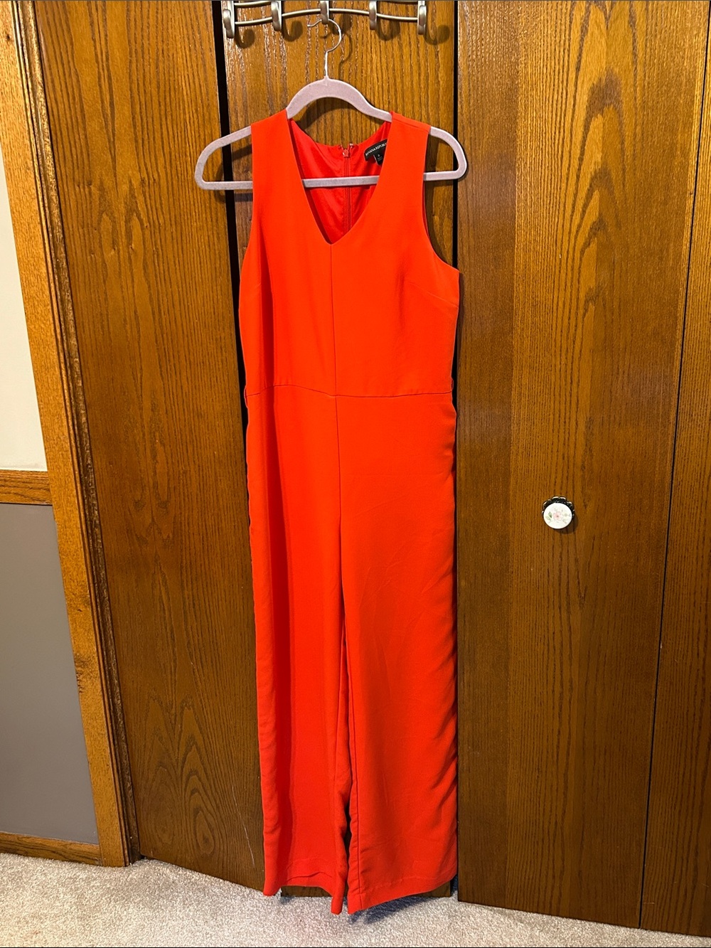 Banana republic Sleeveless Wide-Leg Jumpsuit in Bright orange